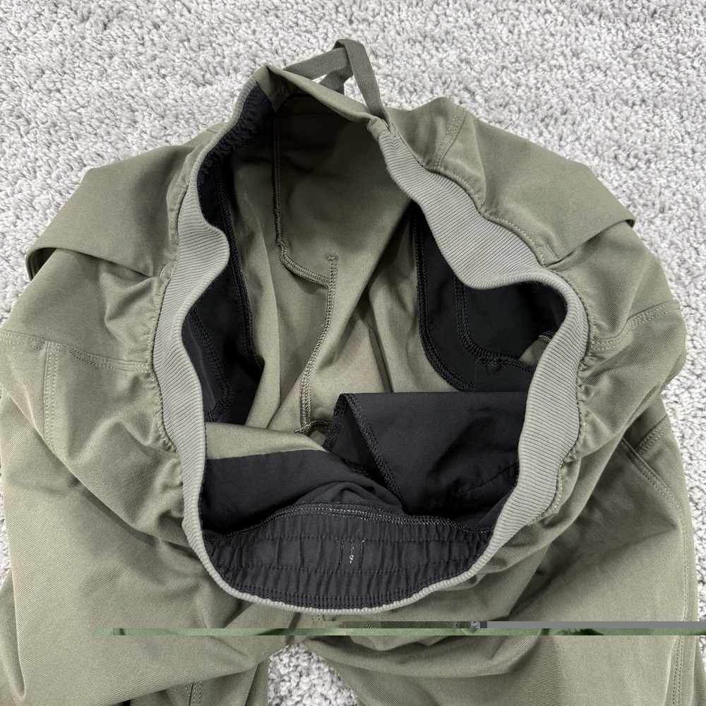 Lululemon ABC Jogger Shorter Warpstreme Men S Army Green Stretch Drawstring - Picture 8 of 8